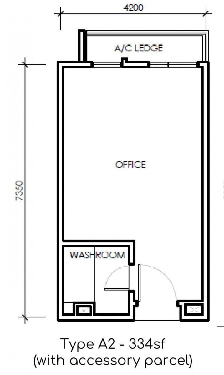 Type A2 Floor Plan @ Paxtonz Empire City