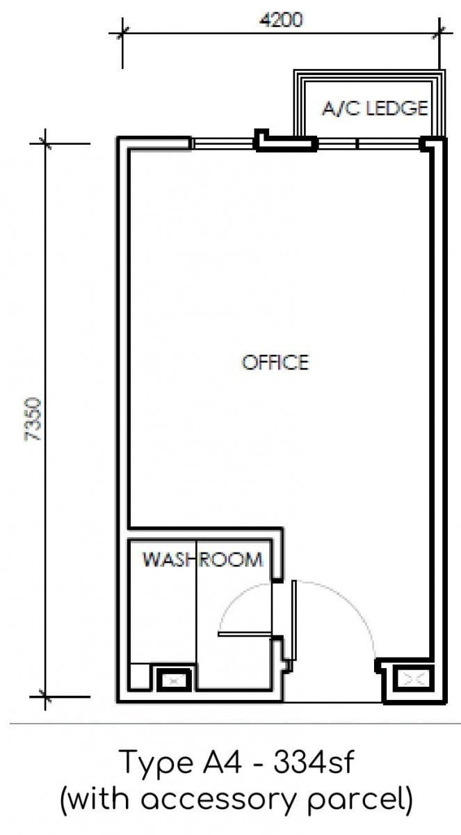 Type A4 Floor Plan @ Paxtonz Empire City