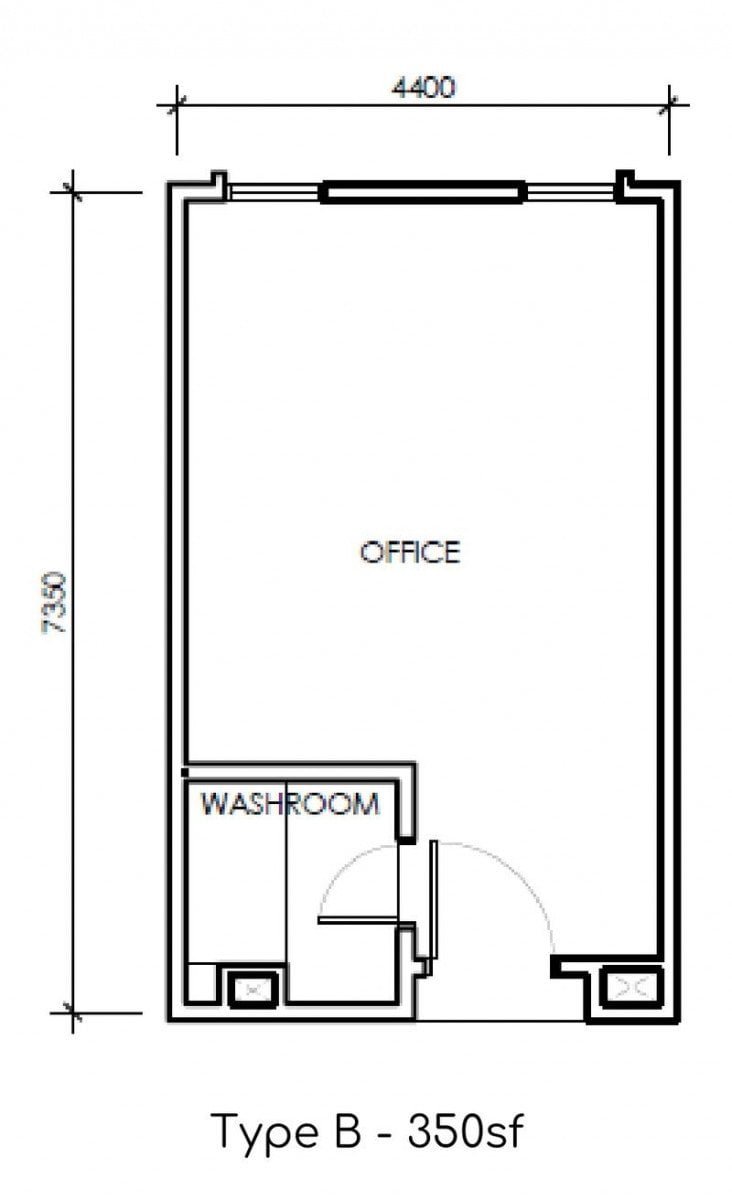 Type B Floor Plan @ Paxtonz Empire City