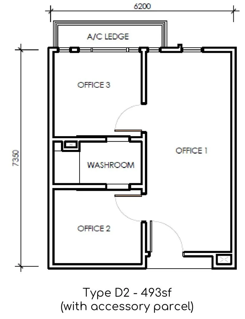 Type D2 Floor Plan @ Paxtonz Empire City