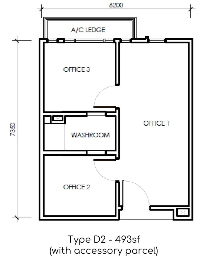 Type D2 Floor Plan @ Paxtonz Empire City