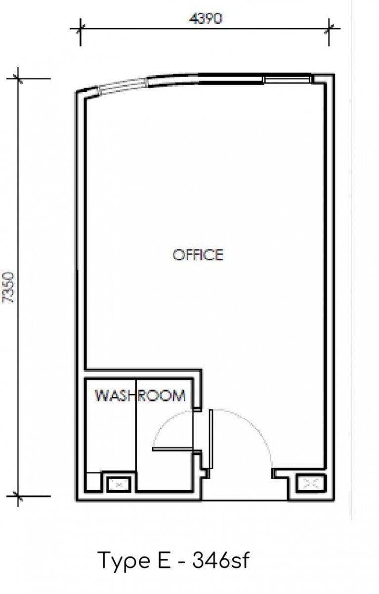 Type E Floor Plan @ Paxtonz Empire City