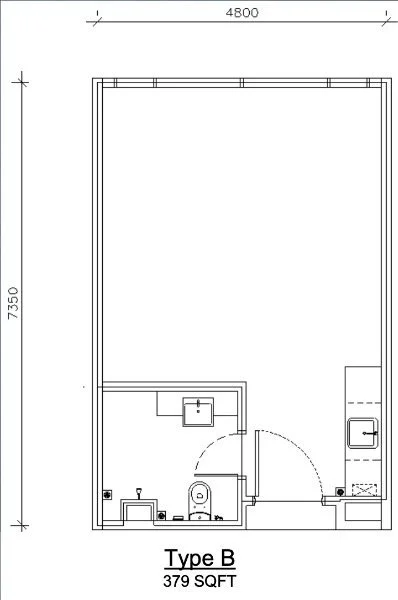 Type B Floor Plan @ Mossaz