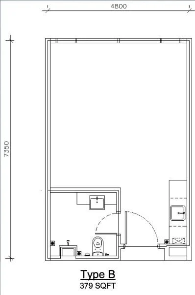 Type B Floor Plan @ Mossaz