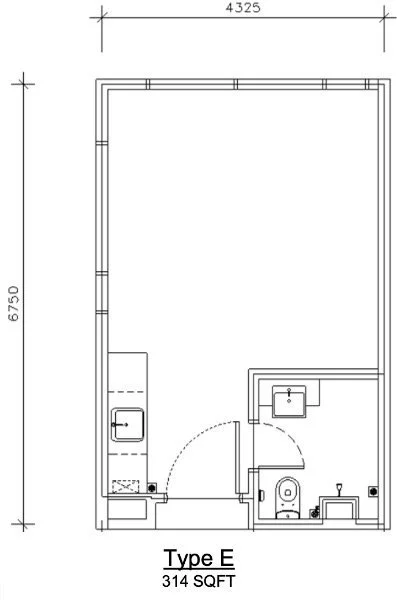 Type E Floor Plan @ Mossaz