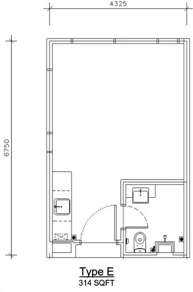 Type E Floor Plan @ Mossaz